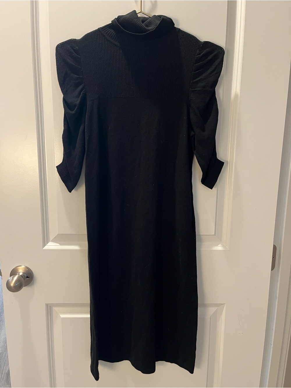 Max Studio black turtleneck dress